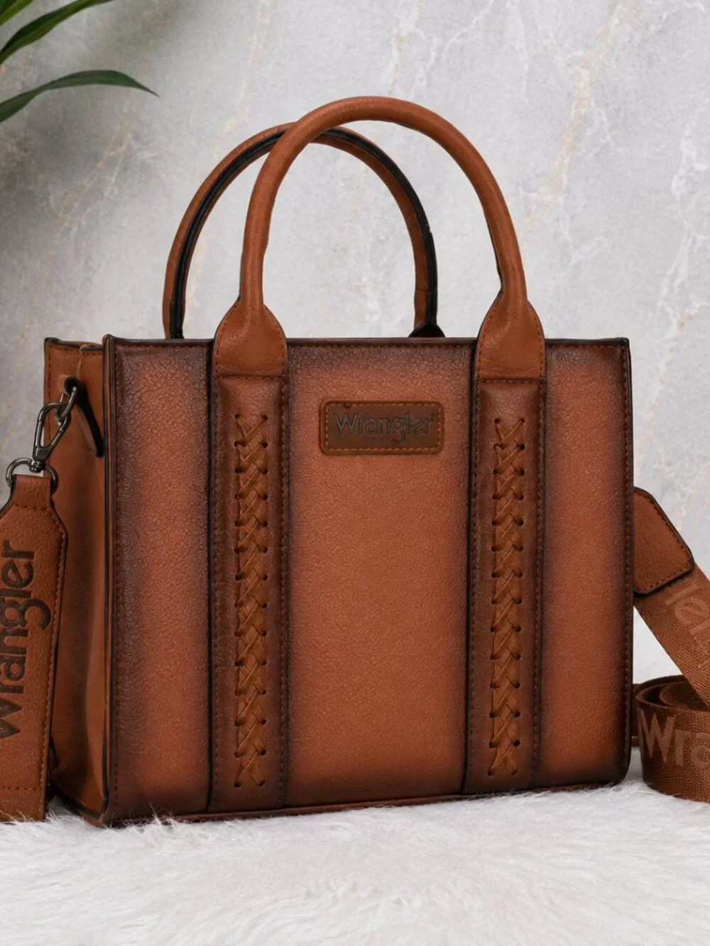 Wrangler Braided Tote Crossbody Bag | NWT